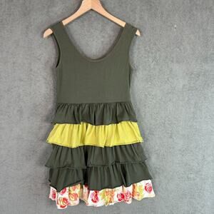 Matilda Jane Womens Tunic Top Size M Xanadu Tiered Ruffles Boho Festival Fairy